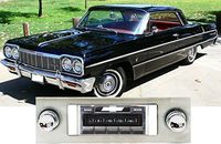 Custom Autosound Stereo compatible with 1963-1964 Chevy Impala, USA-630 II High Power 300 watt AM FM Car Stereo/Radio