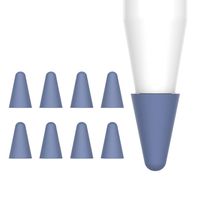 【8 - Pack】 Silicone Replacement Tip Nib Replacement Stylus Pen Nib Cover Compatible for iPad Pro for Apple Pencil 1/2 Accessories by Efaster (Purple)