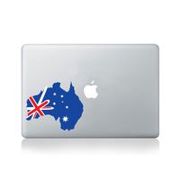 National Flag Country Outline of Australia Vinyl Sticker for MacBook (13/15) or Laptop