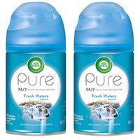 Air Wick Pure Freshmatic 2 Refills Automatic Spray, Fresh Waters, 2ct, Air Freshener, Essential Oil, Odor Neutralization, Packaging May Vary