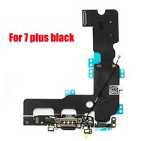 Afeax OEM USB Charging and Headphone Jack Port Dock Connector + Mic Flex Cable + Cellular Antenna Replacement for iPhone 7 Plus 5.5" (Black)
