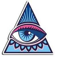 Evil Eye Sticker All Seeing Eye Stickers Waterbottle Sticker Tumblr Stickers Laptop Stickers Vinyl Stickers