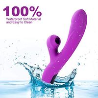 Geloo Waterproof Soft Pleasure Silent Wireless 3 Sucking 10-Speed Magic Vibrartion Modes Cordless USB Cable Rechargeable Rábbít Vǐbrǎtǒr Good Helper in Life but Very Quiet Massager Handheld