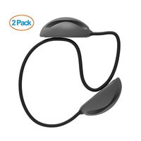 2 Pack Cable Organizer Clips, Spessn Desktop Cord Management System, Removable Silicione Wire Clamp for Home/Office (Gray)