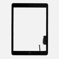 BESTeck Black Digitizer Repair Replacement Kit for iPad 9.7" (2018) iPad 6 6th Gen A1893 A1954 Touch Screen Digitizer with Home Button, Pre-installed Adhesive and Tools