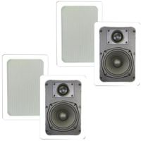 Theater Solutions TS50W in Wall Speakers Surround Sound Home Theater 2 Pair Pack