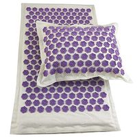 YMG Acupressure Mat for Massage,Lotus Spike Acupuncture Massager Mat, Back Pain Relief, Neck Pain Relief, Stress Reliever, Reflexology,Massagecushion+Pillow