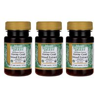 Swanson Maximum Potency Horny Goat Weed Extract 300 Milligrams 30 Veg Capsules (3 Pack)