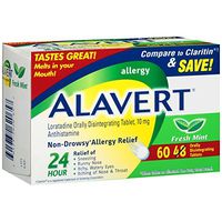 Alavert Quick Dissolving Tablets, Fresh Mint, 60 Count by Alavert