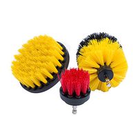 Gogoboi Bathroom Surfaces Tub, Shower, Tile and Grout All Purpose Power Scrubber Cleaning Kit (yellow-3pcs)