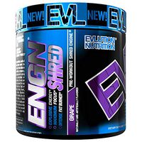 Evlution Nutrition ENGN Shred Pre Workout Thermogenic Fat Burner Powder, Energy, Weight Loss, 30 Servings (Grape)