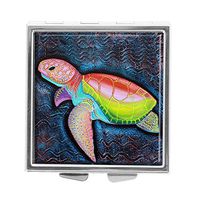 Kemps Ridley Sea Turtle Design Pill Case Box Western Medicine Tablet Holder Decorative Pill Box for Pocket or Purse