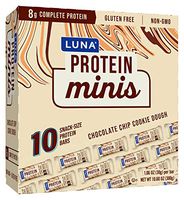 Luna Protein Luna Protein - Chocolate Chip Cookie Dough - (1.06 Ounce Snack Bar, 10 Count), 10 Count