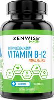 Vitamin B12 - 1000 MCG Supplement - Natural Energy Booster - Benefits Heart, Digestive and Brain Function - 160 Count Timed Release Tablets