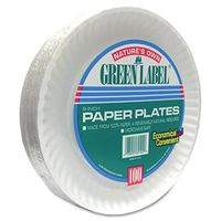 AJMPP9GRA - AJM Packaging Green Label Economy Paper Plates
