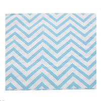 Youmewell Disposable Party Napkins Blue Chevron Paper Beverage Napkins,3-Ply,100 Count