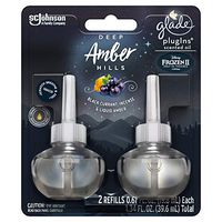 Glade PlugIns Scented Oil Air Freshener Refill | Deep Amber Hills Scent - 2 Count Oil Refills Per Package (0.67 Ounce Each) - Two (2) Packages (Total - 2.68 Fl. Oz.)