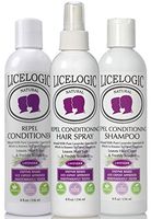 LiceLogic Lice Prevention Kit - 3 Product Super Lice Kit Includes Repel Shampoo, Conditioner and Lice Repel Hair Spray, Non-Toxic and Natural Ingredients, Lavender