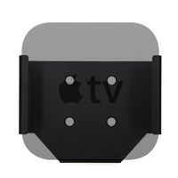TheJD Media Wall Mount for 4th Generation Apple TV Steel Concealable Mount (Apple TV 4th Black)