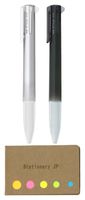Uni Style Fit 5 Color Multi Pen Body Component, Black/Silver, 2-Pack, Sticky Notes Value Set