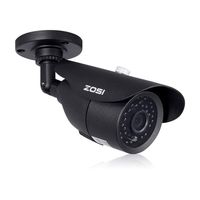 ZOSI 1/3in CMOS 1000TVL 960H CCTV Home Surveillance Weatherproof 3.6mm lens with IR Cut Bullet Security Camera - 42PCS Infrared LEDs, 120ft IR Distance (Renewed)