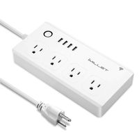 Smart Power Strip, IMILLET Wifi Power Strip Surge Protector Compatible with Alexa Google Home IFTTT with 4 Outlet 4 USB Charging Port and 5ft Cord Alexa Smart Plug