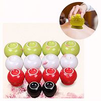 Vacuum Cupping Massage Therapy Set,Row Energy Moxibustion Ceramics Pot Cans,B28Pcs