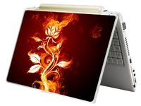 Bundle Monster MINI NETBOOK Laptop Notebook Skin Sticker Cover Art Decal - 7" 8" 9" 10" - Fit HP Dell Asus Acer Eee Compaq MSI - Red Flame