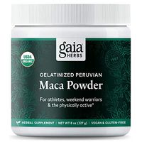 Gaia Herbs Organic Maca Powder, 8 Ounce - Peruvian-Grown Superfood Supports Energy, Stamina, Healthy Libido, Hormone Balance - Gelatinized, Vegan