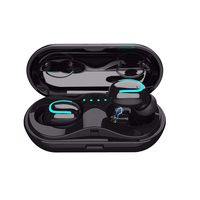 Lomsarsh IP-X7 Waterproof Mini True Bluetooth 5.0 Earbuds Wireless Headset Headphone - Earbuds + Charger Cable + Charging case + Ear Earmuffs - True Wireless Headphones Bluetooth Headphones