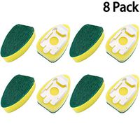8 Pack Dish Wand Refills Sponge Heads Brush Replacement Sponge Refill Sponge Pads for Kitchen Room Cleaning Supplies