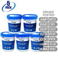 MiCare [5pk] - 14-Panel Home Multi Test Cup (AMP/BAR/BUP/BZO/COC/mAMP/MDMA/MTD/OPI/OXY/PCP/PPX/TCA/THC) #MI-TDOA-1144