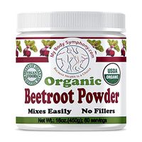 Beet Root Nitric Oxide Supplement | Naturally Increase Blood Circulation | 100% USDA Certified Organic Raw Beet Root Powder | Helps Lower Blood Pressure | Boost Stamina, Digestion and Energy (16 Oz)