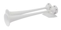 AFI 12224 Heavy Duty Marine Dual Trumpet Deck Air Horn (24-Volt, White)