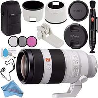 Sony FE 100-400mm f/4.5-5.6 GM OSS Lens SEL100400GM + 77mm 3 Piece Filter Kit + Lens Pen Cleaner + Fibercloth + Lens Capkeeper + Deluxe Cleaning Kit Bundle