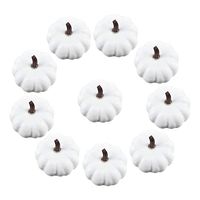 Sixpi 10pcs/Set Halloween White Artificial Pumpkins Fall Thanksgiving Decor Xmas Hanging Decoration Santa Clause Snowman Reindeer Doll for Christmas Tree Pendant Ball Holiday