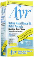 Ayr Saline Nasal Rinse Kit- Soothing Sinus Wash, 51 ct