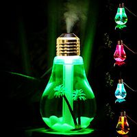MOLLY HIESON Mini USB Ultrasonic Humidifier Home Office Aroma Diffuser LED Night Light Aromatherapy Mist Maker Creative Bottle Bulb