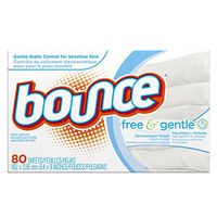 Bounce Fabric Softener Sheets, Free, 80 Sheets