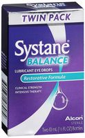 Systane Balance Restorative Formula Lubricant Eye Drops, Twin Pack, 20 mL