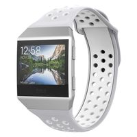 UMTELE Compatible with Fitbit Ionic Bands,Soft Silicone Band Breathable Two-Toned Wristband Replacement Strap Accessory for Men and Women