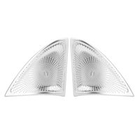 Madezz 1 Pair Door Stereo Speaker Covers, Car Door Audio Speaker Tweeter Decoration Cover for Benz New E Class W213 2016-2017