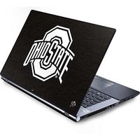 Skinit Decal Laptop Skin for Generic 17in Laptop (15.2in X 9.9in) - Officially Licensed Ohio State University OSU Ohio State Black Design