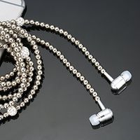 Luxury Sliver Crystal Pearl Diamond Earphone in-Ear Earphone Stereo Subwoofer with Mic for iPhone 6 6s Plus Samsung Microphone