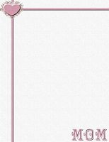 NEW Mother's Day Elegant MOM Letterhead Stationery Paper 26 Sheets