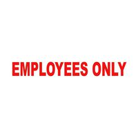 Wild Dingos LLC Employees Only Business Vinyl Decal Sticker Red