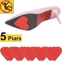 Mcvcoyh Anti-Slip Shoe Grips by Non Skid Rubber Bottom Sole Grip, 10 Pcs Self-Adhesive Non-Slip High-Heeled Shoes Sole Protector Pads Sticker for Men and Women