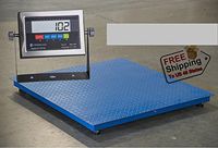 PS-F 48"X48" Floor Scale 2500 lbX0.5 lb, Platform 4'X4' Heavy Duty with LCD indicator,New