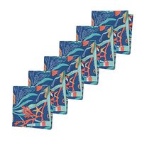 C&F Home Bimini Island Cotton Machine Washable Napkin 18x18 Set of 6 Napkin Set of 6 Blue