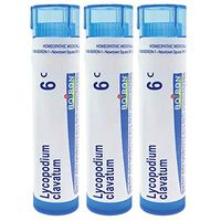 Boiron Lycopodium clavatum 6c, 80 pellets, homeopathic Medicine for Bloated Abdomen Improved by Passing Gas, 3 Count
